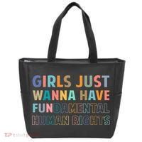 Just Want To Have Fundamental Human Rights Feminist Tote Bag thumb 0