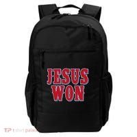 Jesus Won Texas Baseball Fan Backpack thumb 0