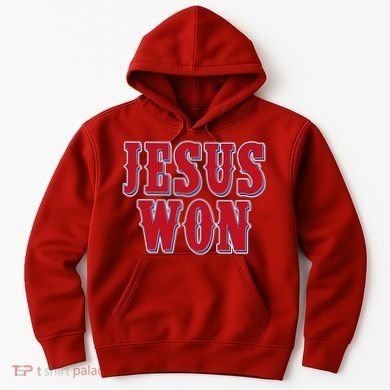 Jesus Won Texas Baseball Fan Hoodie