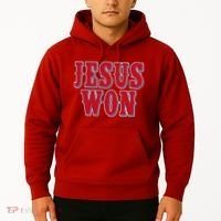 Jesus Won Texas Baseball Fan Hoodie thumb 2