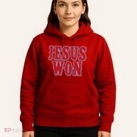 Jesus Won Texas Baseball Fan Hoodie thumb 5
