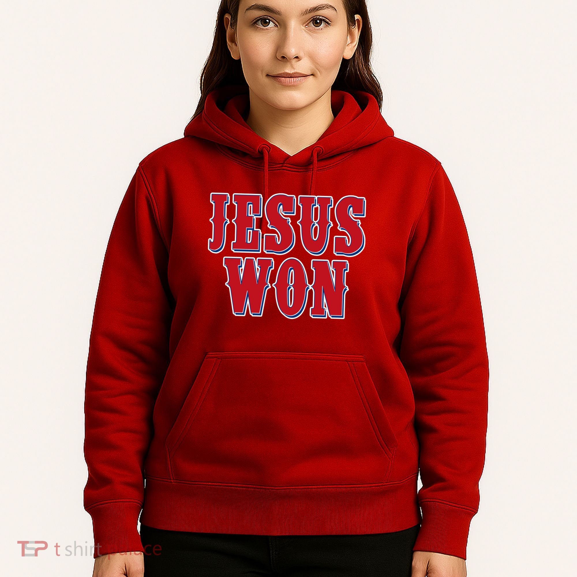 Jesus Won Texas Baseball Fan Hoodie