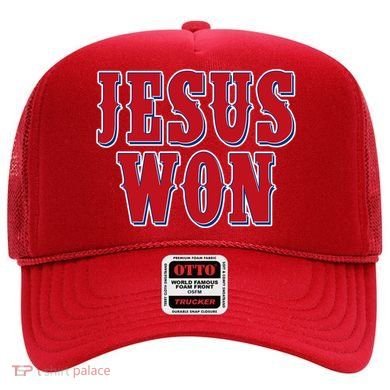 Jesus Won Texas Baseball Fan Hat