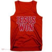 Jesus Won Texas Baseball Fan Tank Top thumb 0