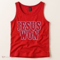 Jesus Won Texas Baseball Fan Tank Top thumb 2