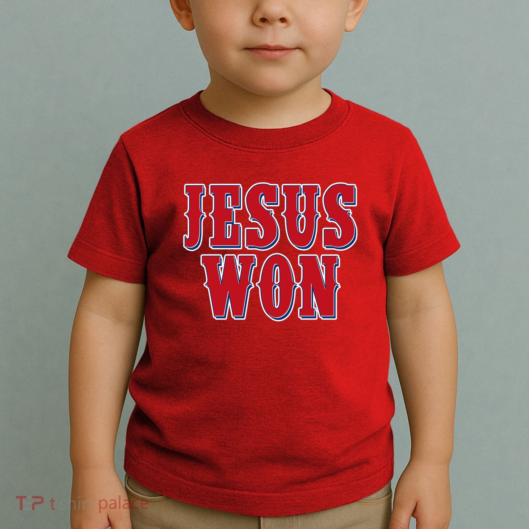 Jesus Won Texas Baseball Fan Toddler T-Shirt