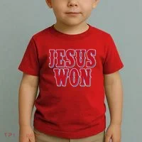 Jesus Won Texas Baseball Fan Toddler T-Shirt thumb 2