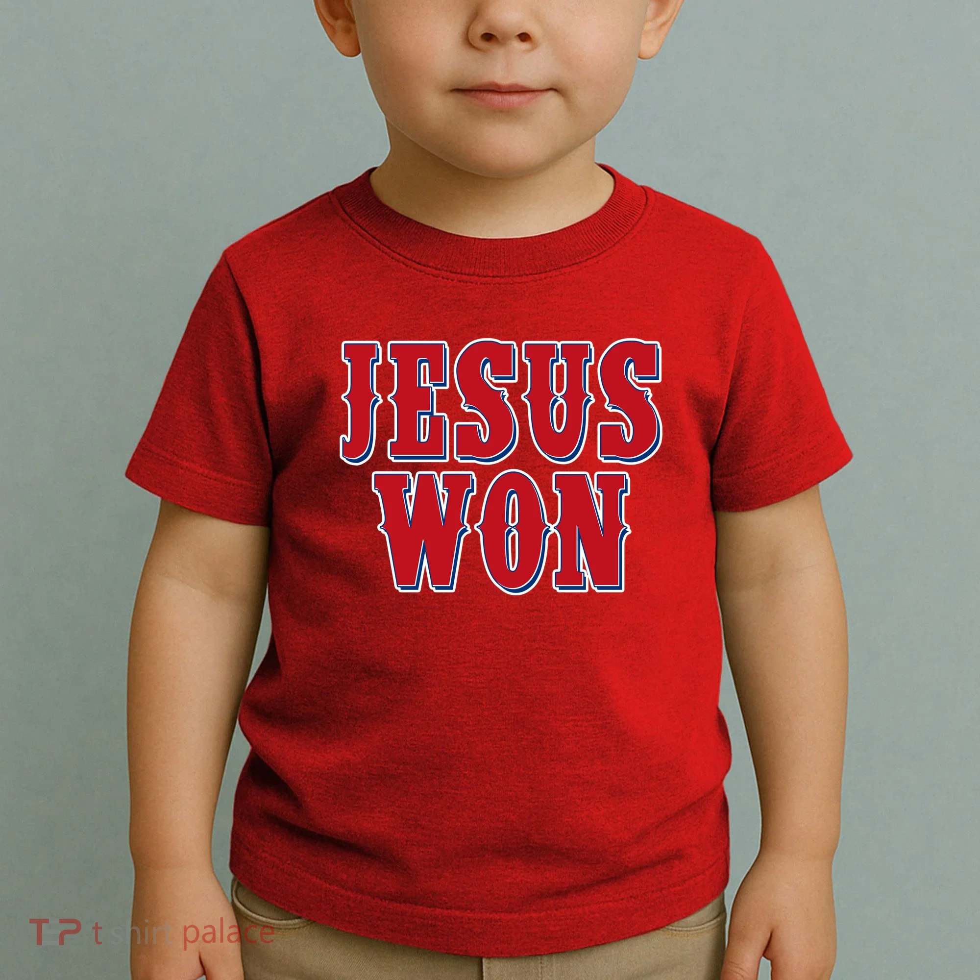 Jesus Won Texas Baseball Fan Toddler T-Shirt