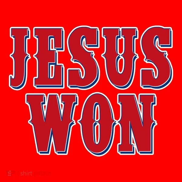 Jesus Won Texas Baseball Fan Women's Long Sleeve Shirt