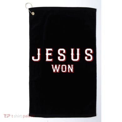 Jesus Won Texas Golf Towel