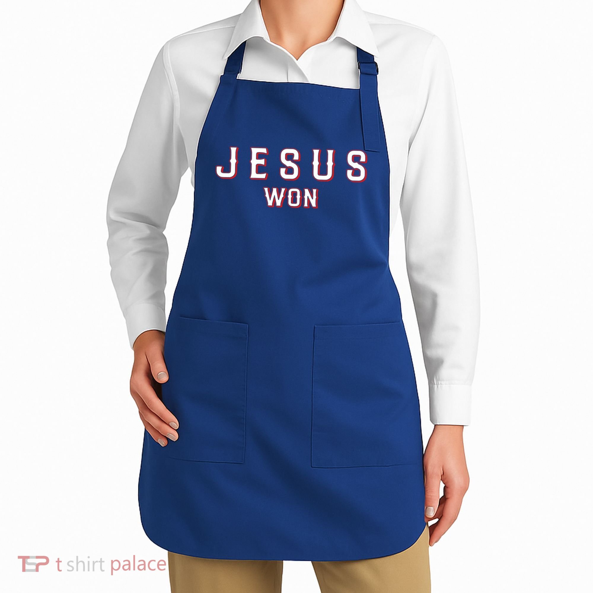 Jesus Won Texas Apron