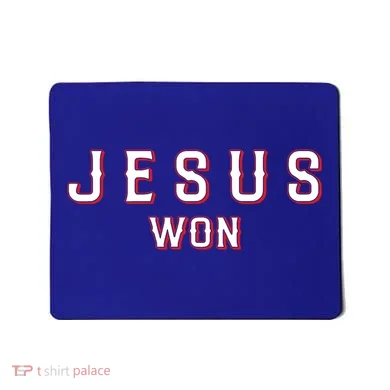 Jesus Won Texas Mousepad