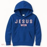 Jesus Won Texas Kids Hoodie thumb 0