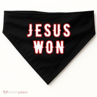 jesus won Texas USA-Made Doggie Bandana
