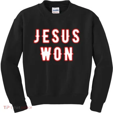 jesus won Texas Kids Sweatshirt