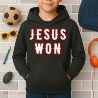 jesus won Texas Kids Hoodie thumb 2