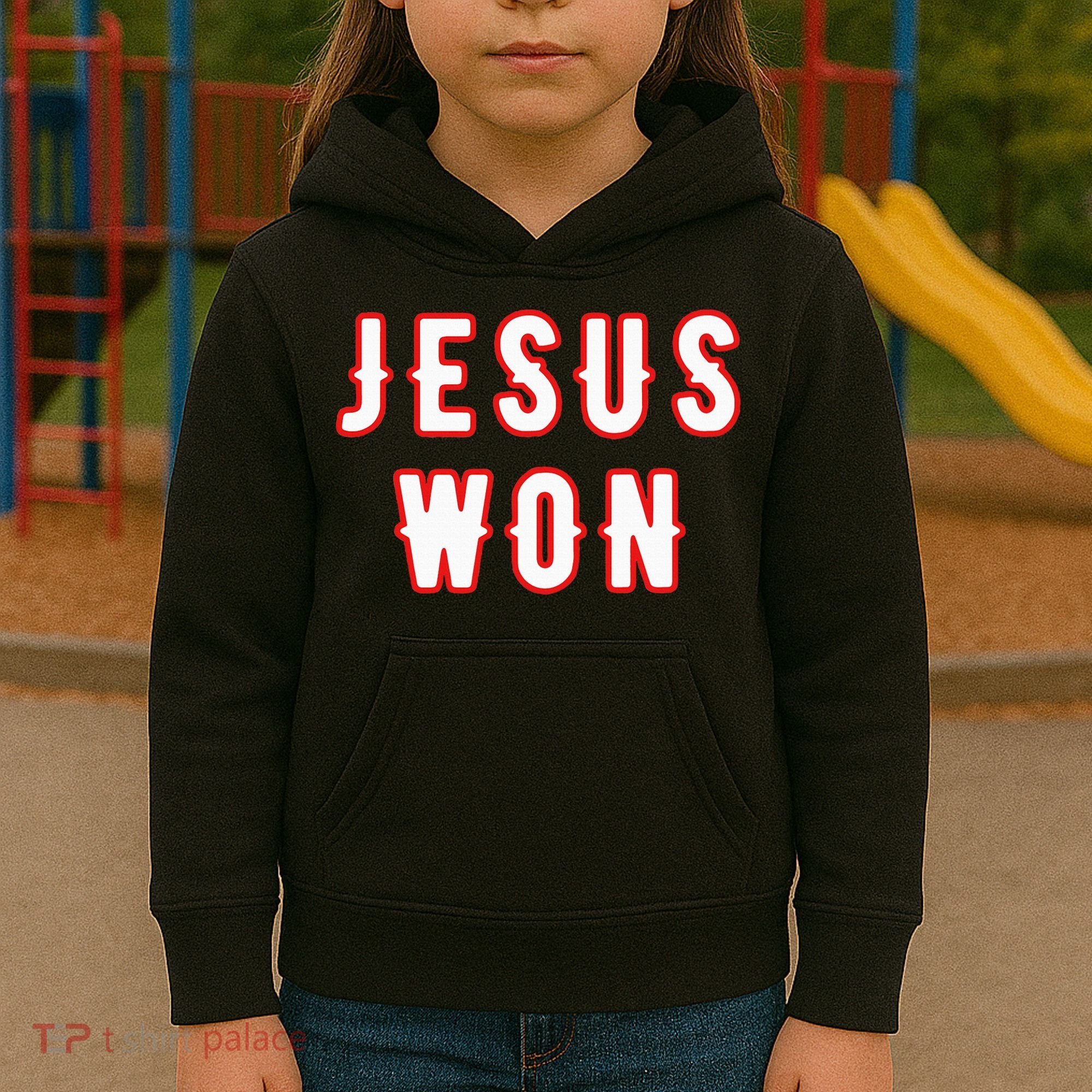 jesus won Texas Kids Hoodie