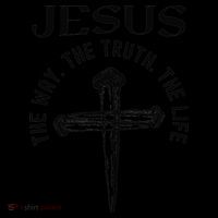 Jesus Way Truth Life Crucified Women's Hoodie thumb 2