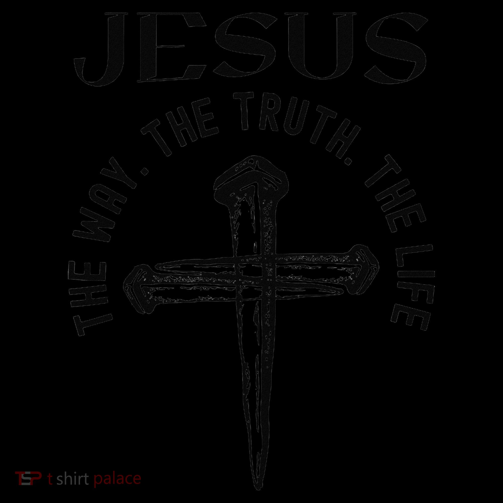 Jesus Way Truth Life Crucified Women's Hoodie
