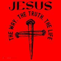 Jesus Way Truth Life Crucified Santa Hat thumb 1
