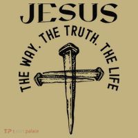 Jesus Way Truth Life Crucified Hoodie thumb 7