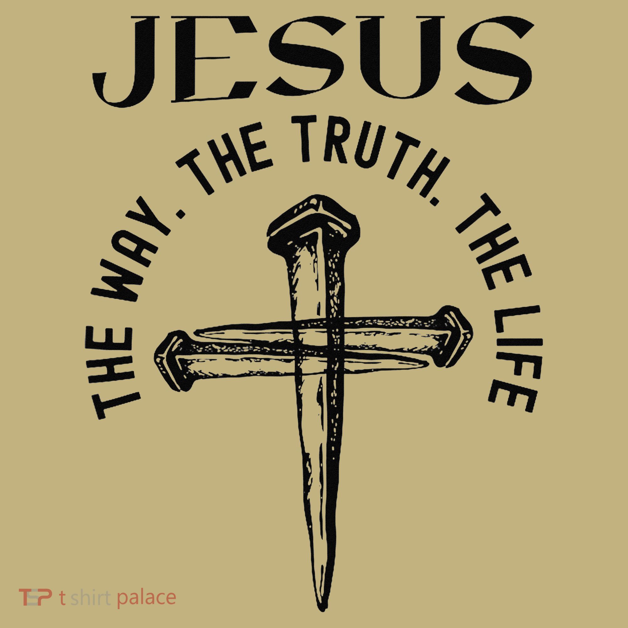 Jesus Way Truth Life Crucified Polo