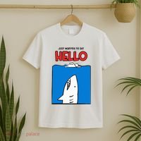 Just Wanted To Say Hello Funny Shark T-Shirt thumb 2