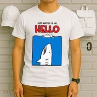 Just Wanted To Say Hello Funny Shark T-Shirt thumb 6