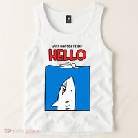 Just Wanted To Say Hello Funny Shark Tank Top thumb 2