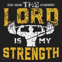 Jesus Workout The Lord Is My Strength Christian Gym Beanie thumb 2