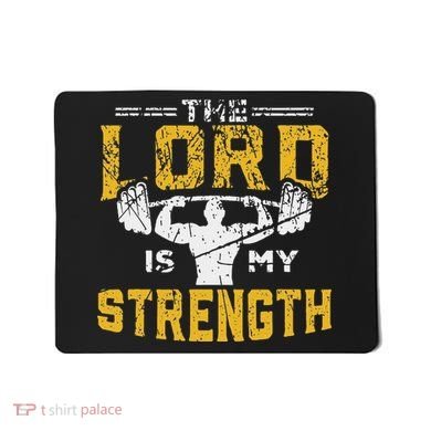 Jesus Workout The Lord Is My Strength Christian Gym Mousepad