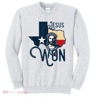 Jesus Won Texas Christianity Religion Jesus Won Texas Sweatshirt thumb 0