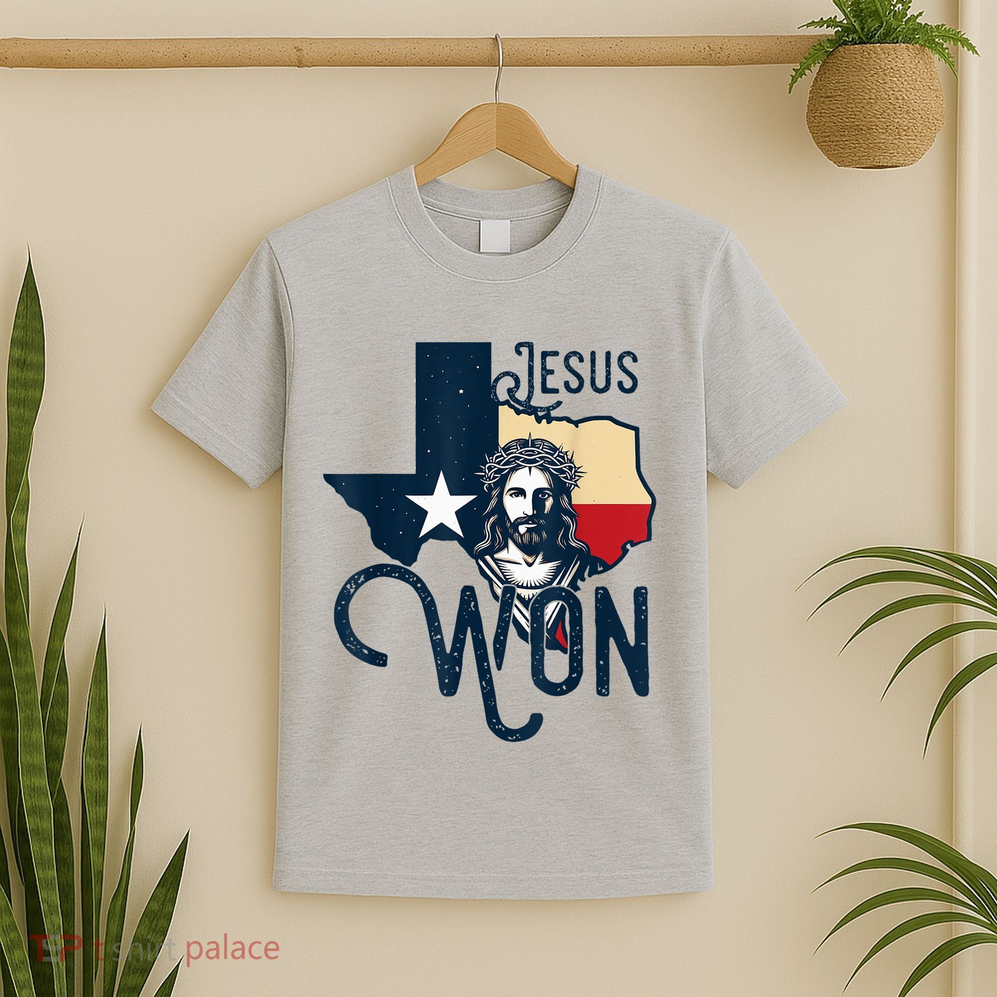 Jesus Won Texas Christianity Religion Jesus Won Texas T-Shirt