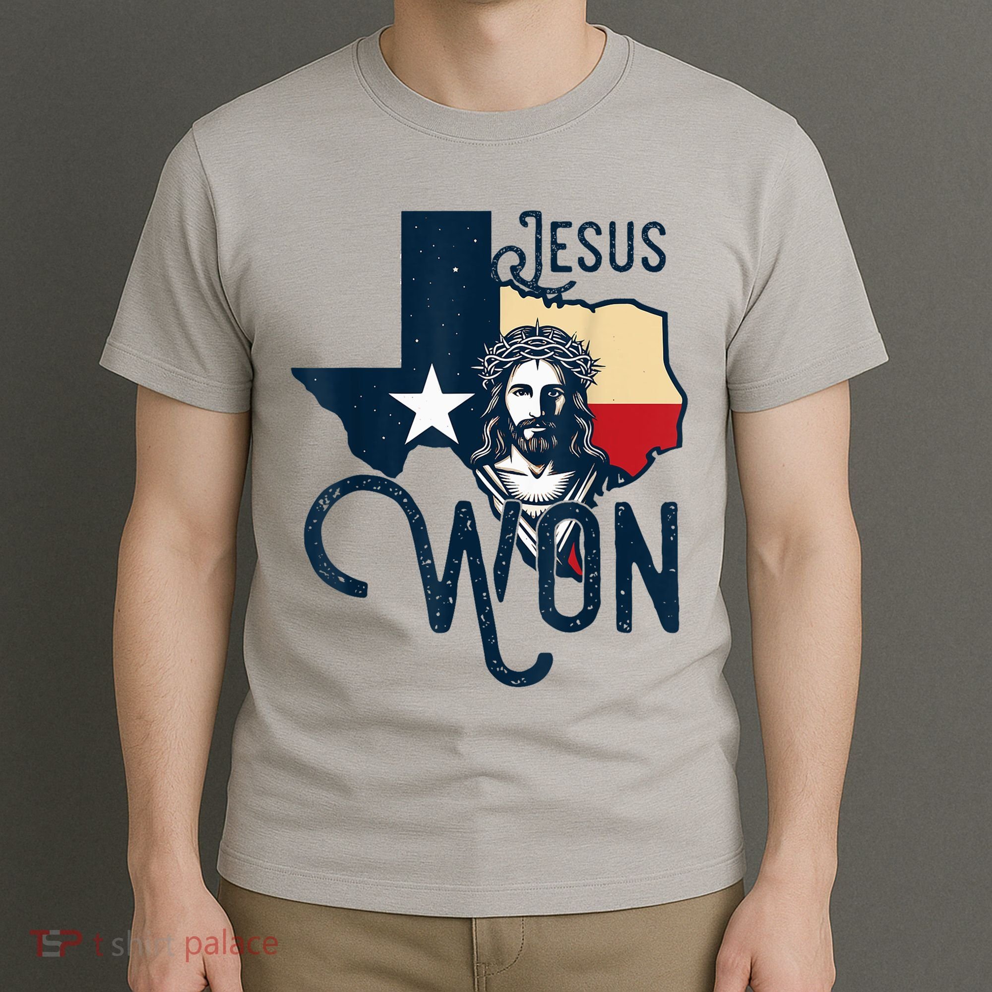 Jesus Won Texas Christianity Religion Jesus Won Texas T-Shirt