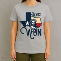 Jesus Won Texas Christianity Religion Jesus Won Texas T-Shirt thumb 4