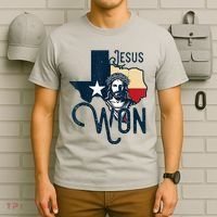 Jesus Won Texas Christianity Religion Jesus Won Texas T-Shirt thumb 6