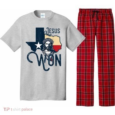 Jesus Won Texas Christianity Religion Jesus Won Texas Pajama Set