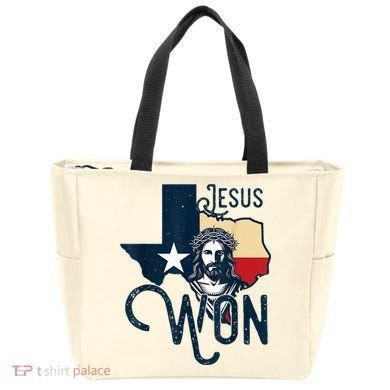 Jesus Won Texas Christianity Religion Jesus Won Texas Tote Bag