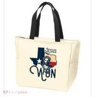 Jesus Won Texas Christianity Religion Jesus Won Texas Tote Bag thumb 3