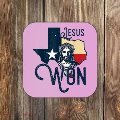 Jesus Won Texas Christianity Religion Jesus Won Texas Coaster