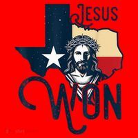 Jesus Won Texas Christianity Religion Jesus Won Texas Santa Hat thumb 1