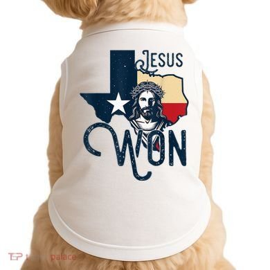 Jesus Won Texas Christianity Religion Jesus Won Texas Doggie Tank