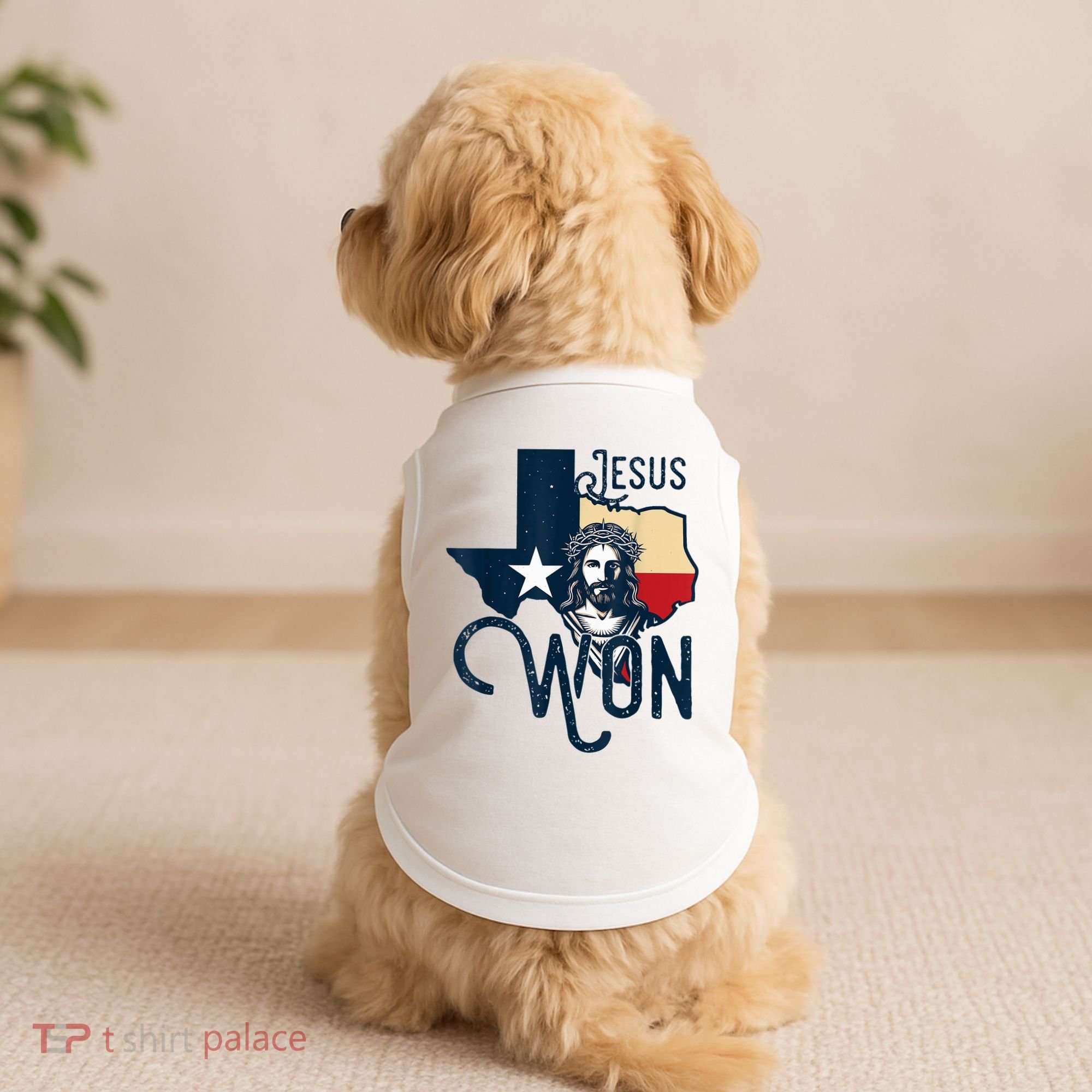 Jesus Won Texas Christianity Religion Jesus Won Texas Doggie Tank