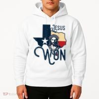 Jesus Won Texas Christianity Religion Jesus Won Texas Hoodie thumb 2