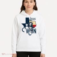 Jesus Won Texas Christianity Religion Jesus Won Texas Hoodie thumb 5
