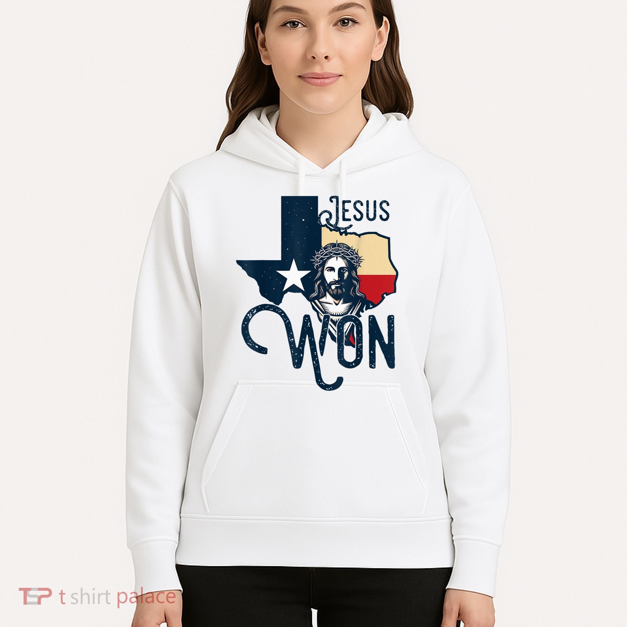 Jesus Won Texas Christianity Religion Jesus Won Texas Hoodie