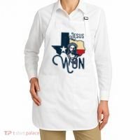 Jesus Won Texas Christianity Religion Jesus Won Texas Apron thumb 2