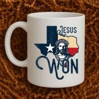 Jesus Won Texas Christianity Religion Jesus Won Texas Coffee Mug thumb 2