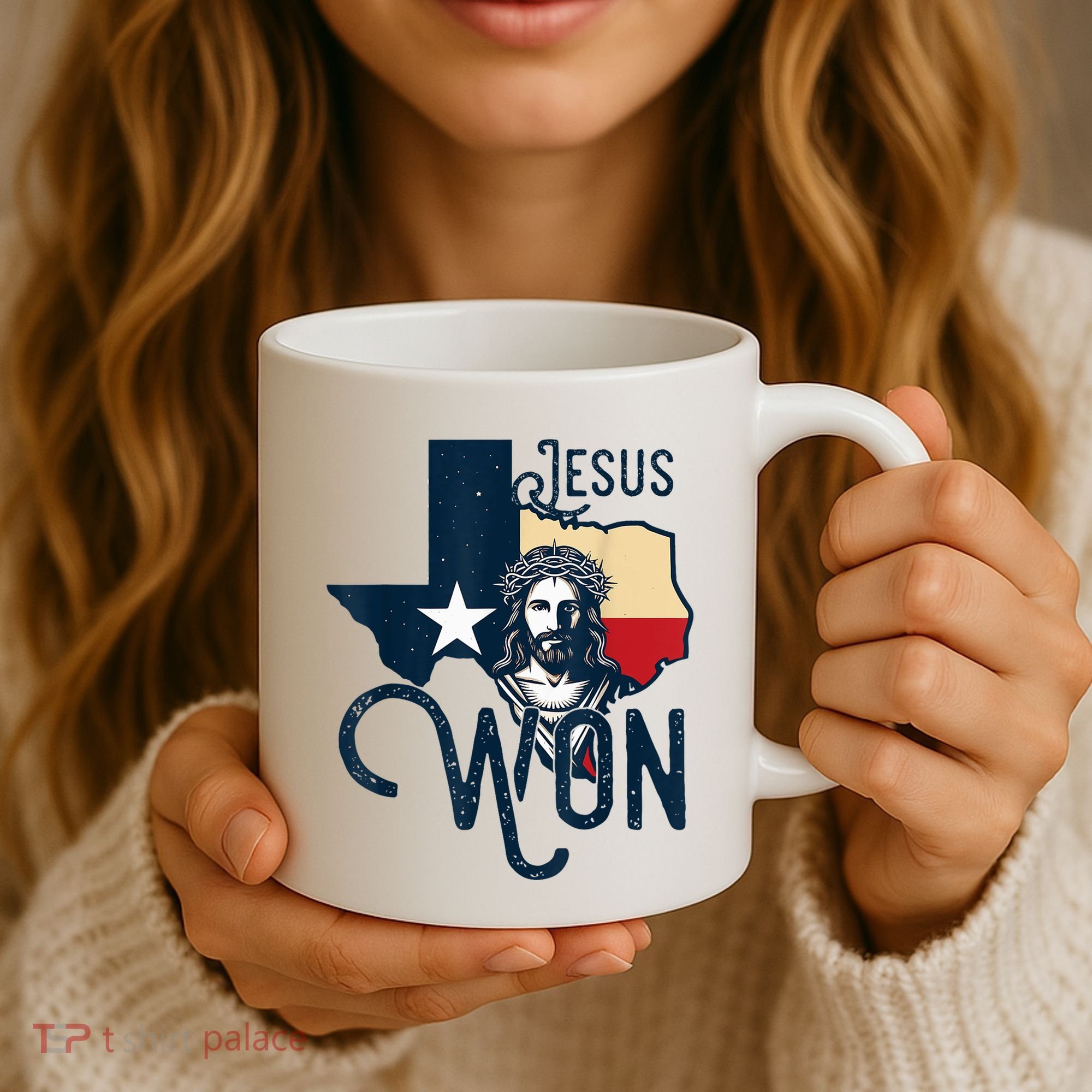 Jesus Won Texas Christianity Religion Jesus Won Texas Coffee Mug