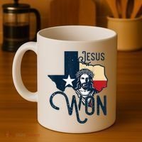 Jesus Won Texas Christianity Religion Jesus Won Texas Coffee Mug thumb 4